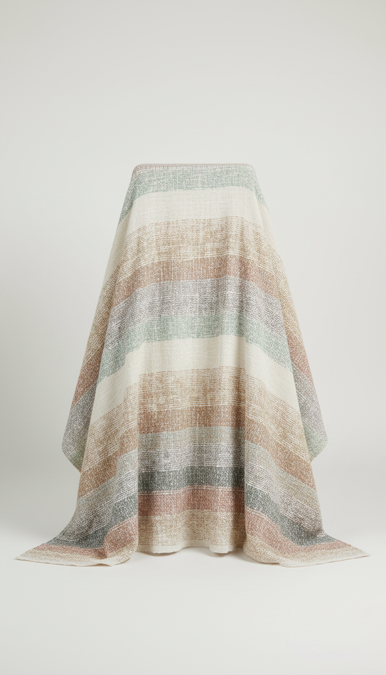 Woven Linen Throw Blanket